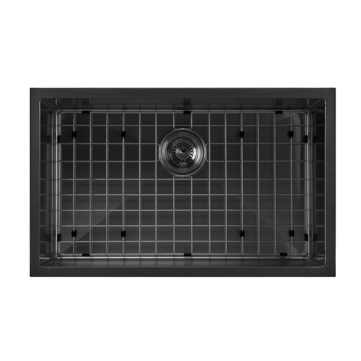 Undermount/Drop-In Single Bowl Stainless Steel Kitchen Sink Set: 16 Gauge, Linen Textured Inner Bowl