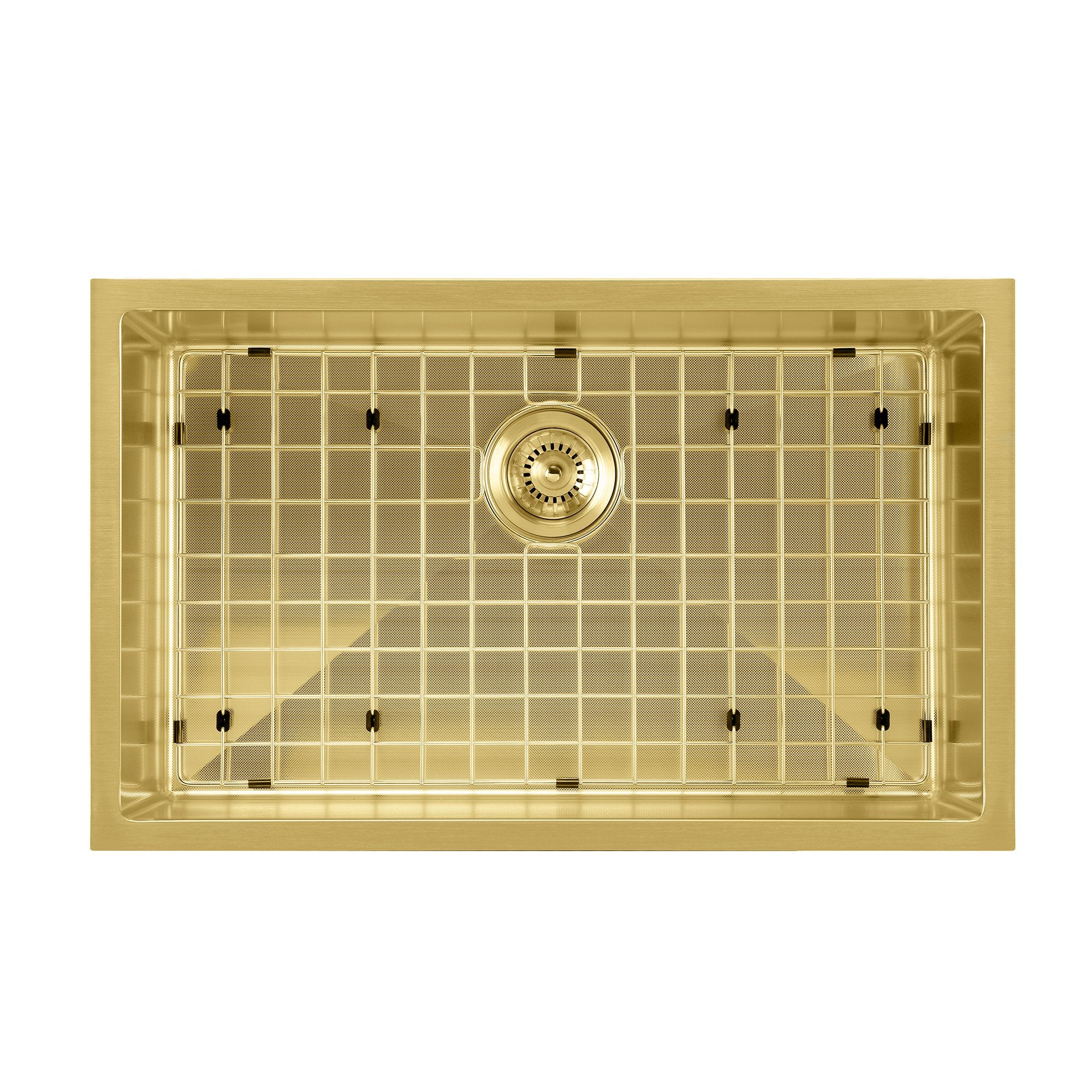 Undermount/Drop-In Single Bowl Stainless Steel Kitchen Sink Set: 16 Gauge, Linen Textured Inner Bowl