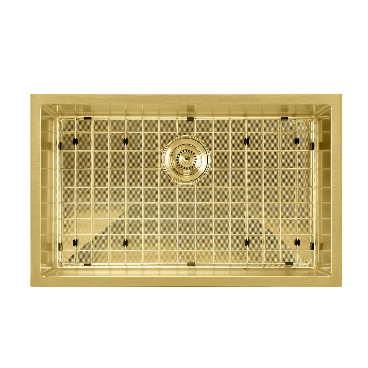 Undermount/Drop-In Single Bowl Stainless Steel Kitchen Sink Set: 16 Gauge, Linen Textured Inner Bowl