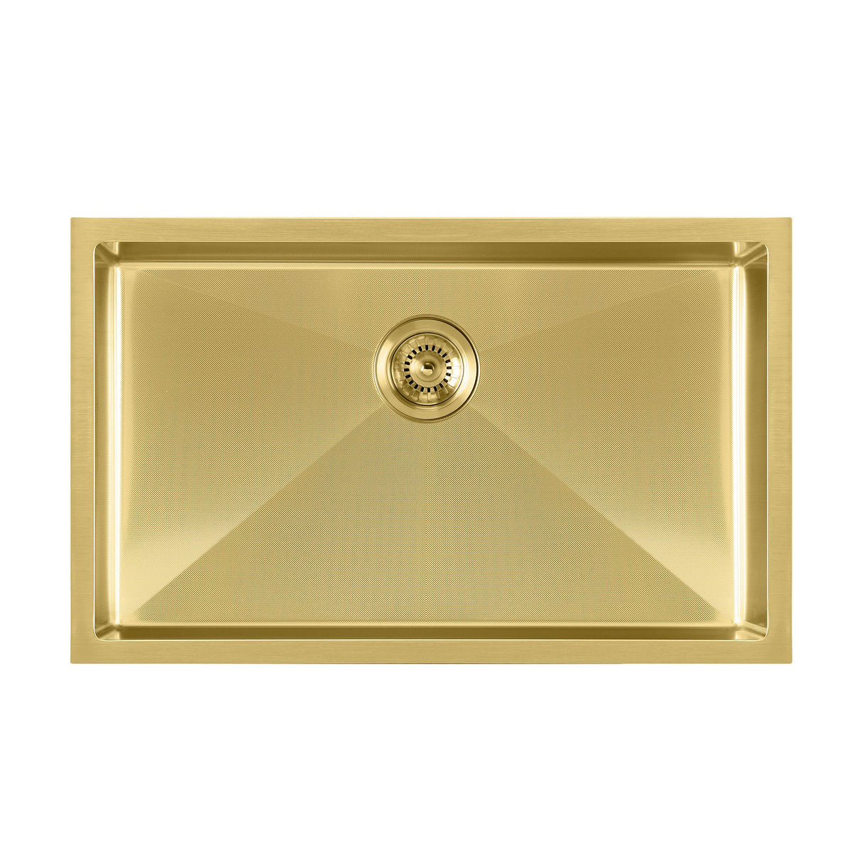 Undermount/Drop-In Single Bowl Stainless Steel Kitchen Sink Set: 16 Gauge, Linen Textured Inner Bowl