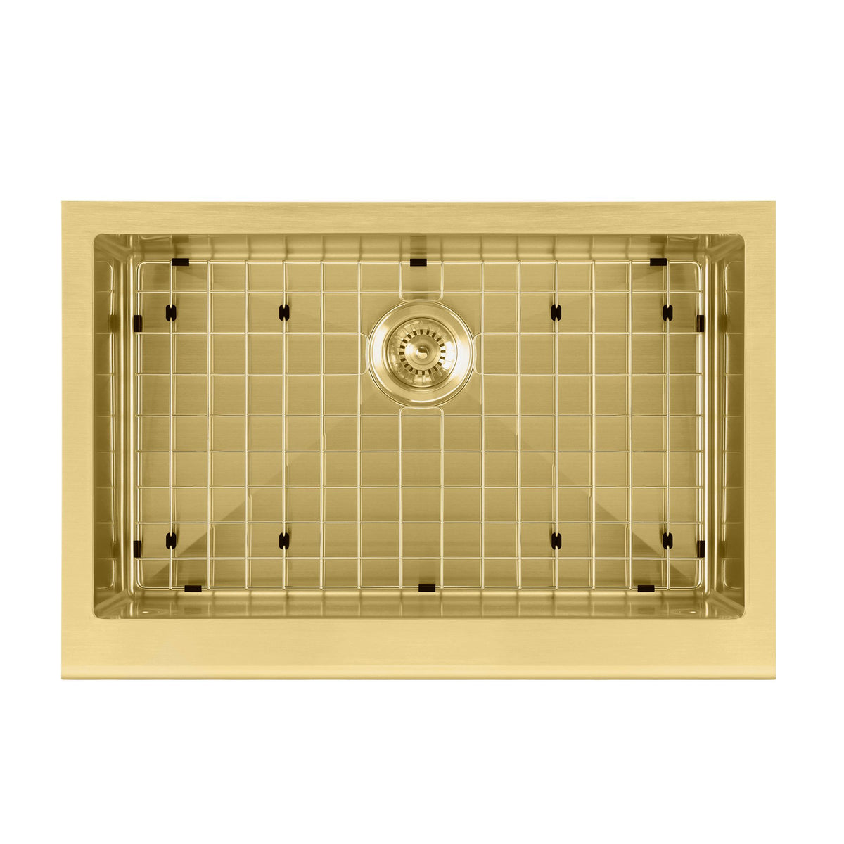 30&quot; Undermount Front Apron Single Bowl 16 Gauge Stainless Steel Kitchen Sink Set