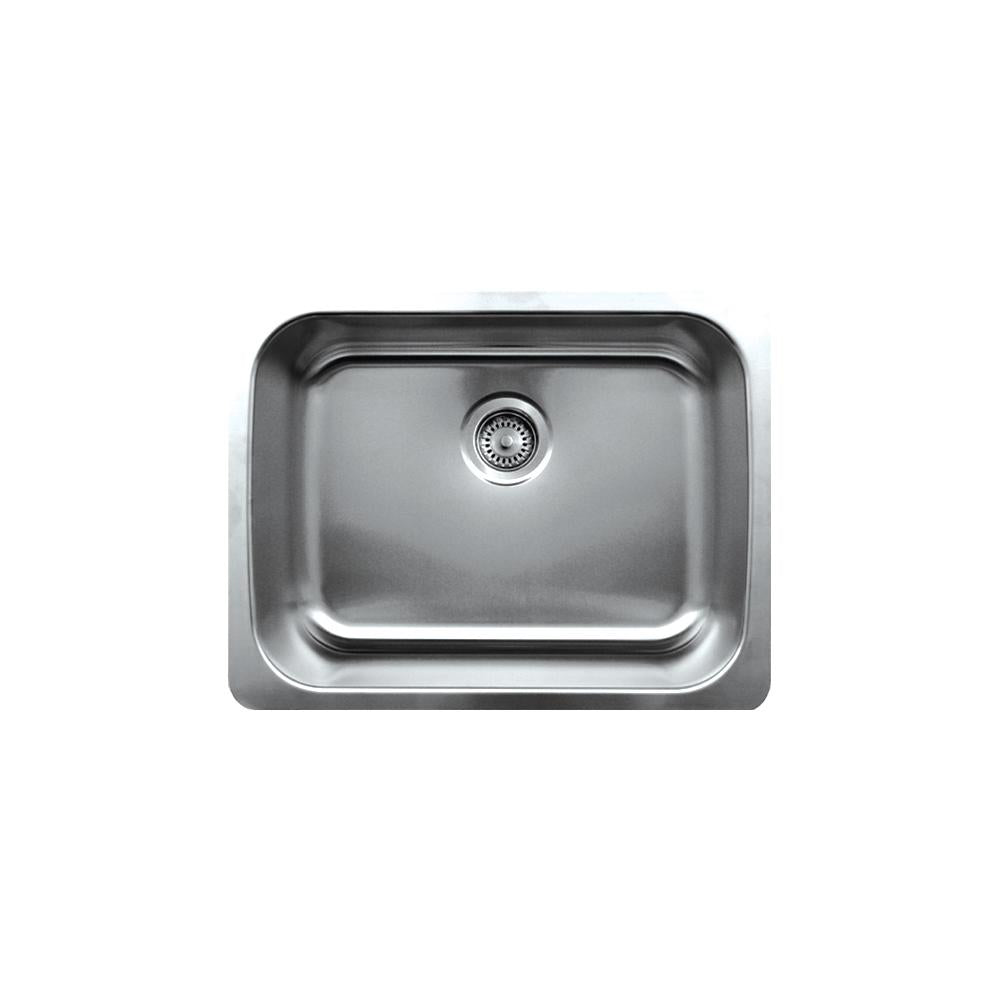 51 Noah's Collection brushed stainless steel commercial double bowl r -  Whitehaus Collection