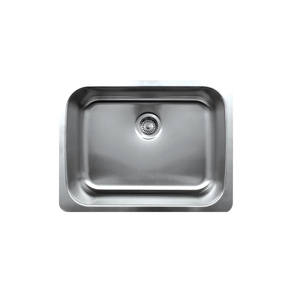 Noah's Collection 25" Brushed Stainless Steel Single Bowl Undermount Sink