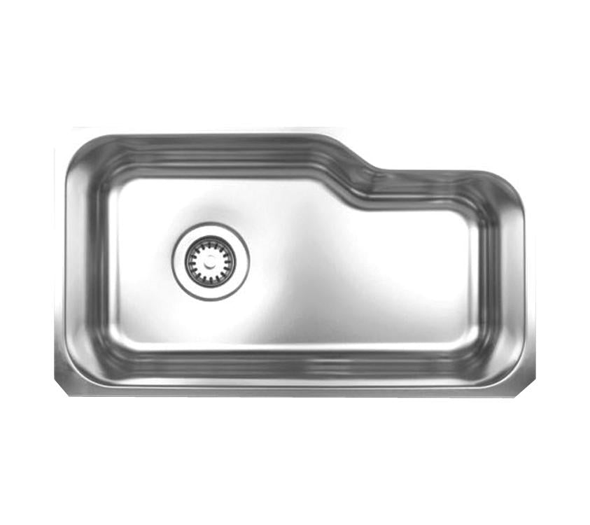 Noah's Collection 32" Brushed Stainless Steel Single Bowl Undermount Sink