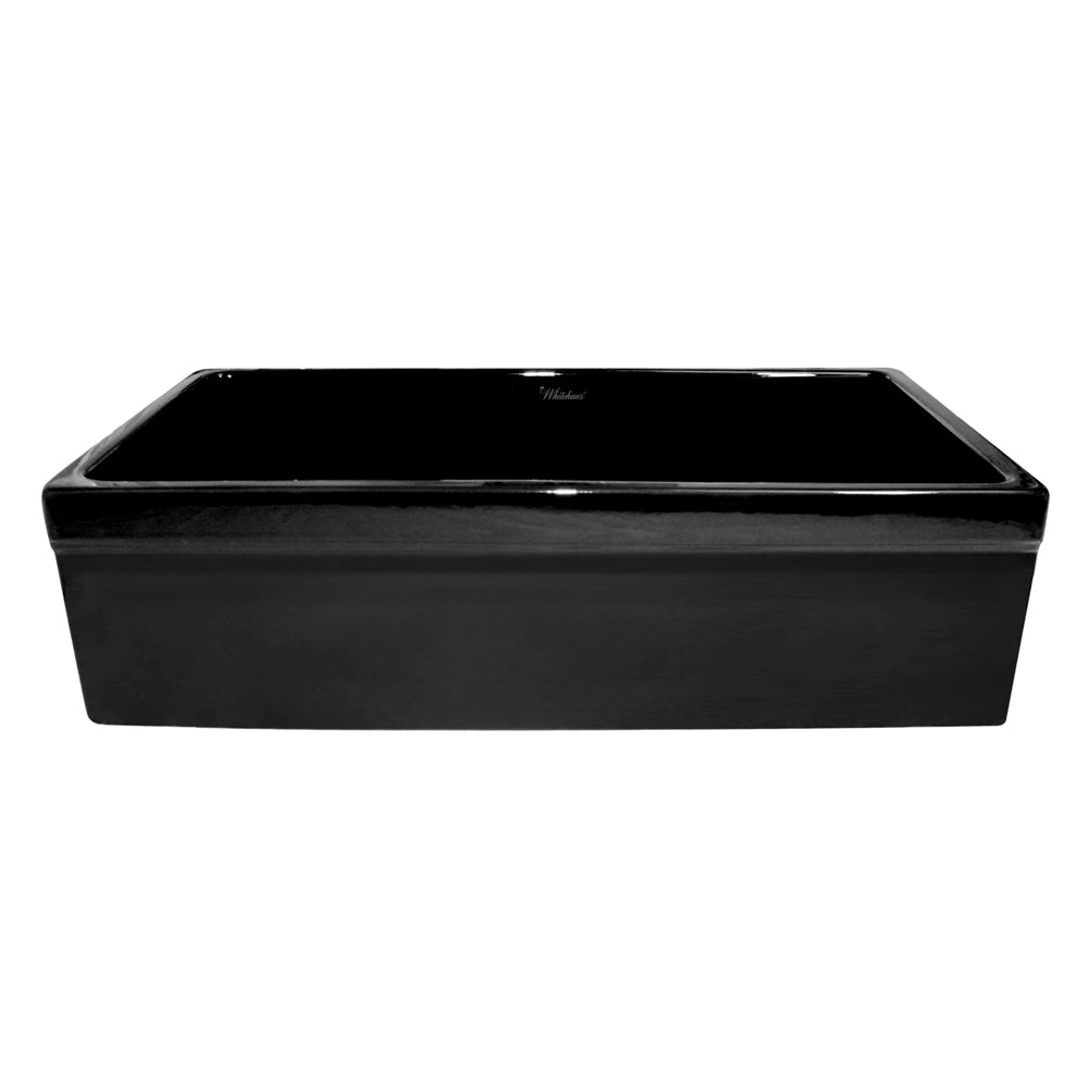 Reversible single bowl fireclay kitchen sinks: 2½” lip, 2” lip front apron