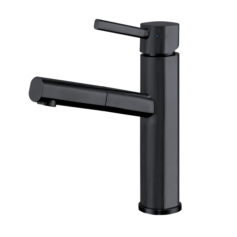 Stainless Steel Single Lever Kitchen Faucet with Pull-out Head and Stream Mode