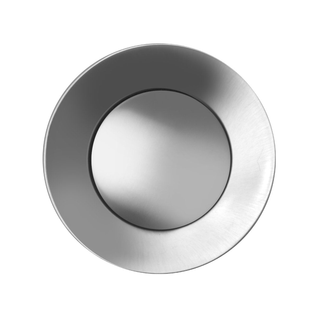 Solid Stainless Steel Pop-up Drain with Overflow