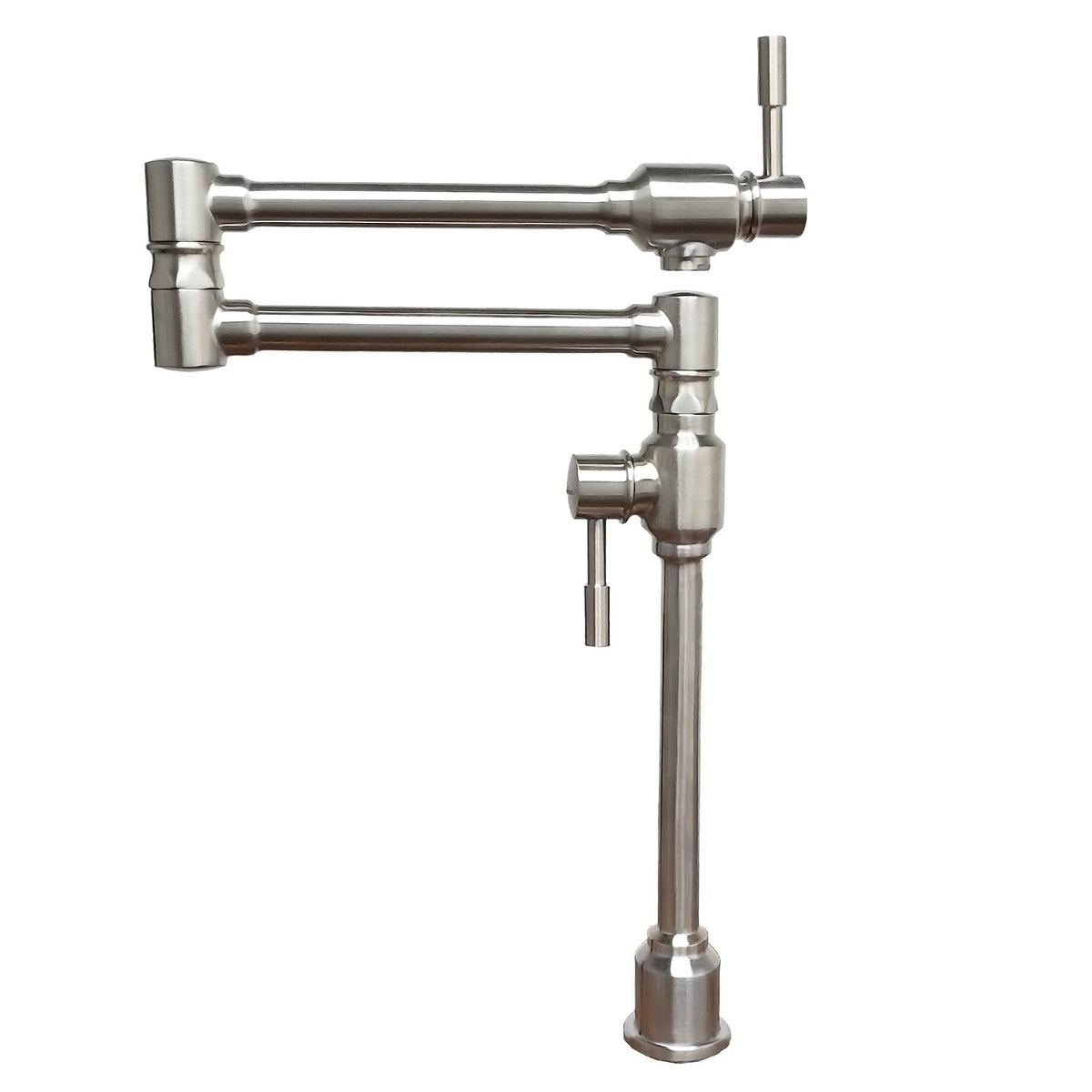 Lead Free, Solid Stainless Steel Deck Mount Pot Filler