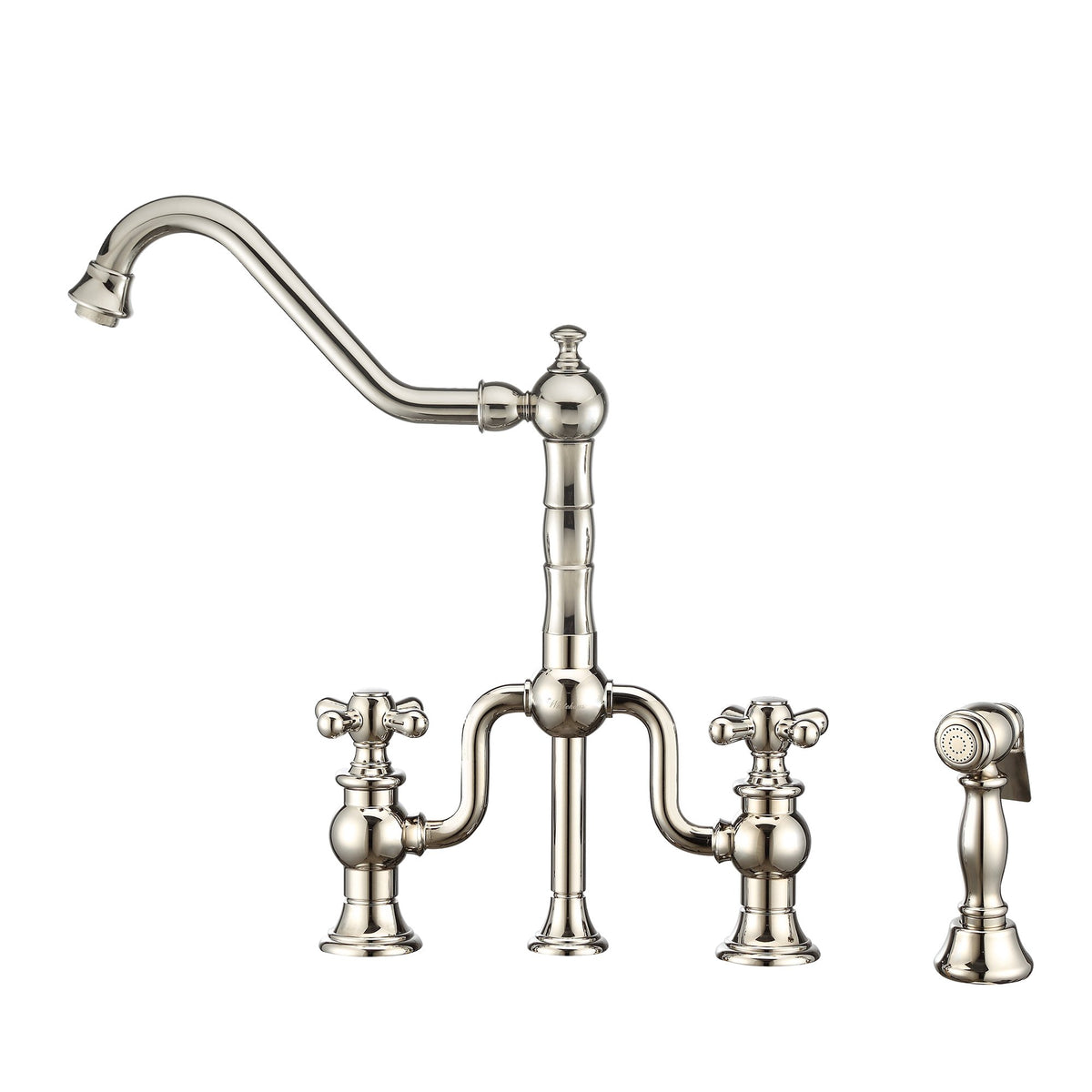 Twisthaus Plus Bridge Faucet with Long Traditional Swivel
