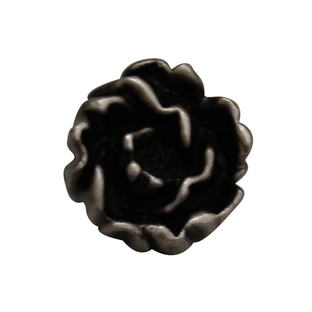 Solid brass rosette-shaped knob.