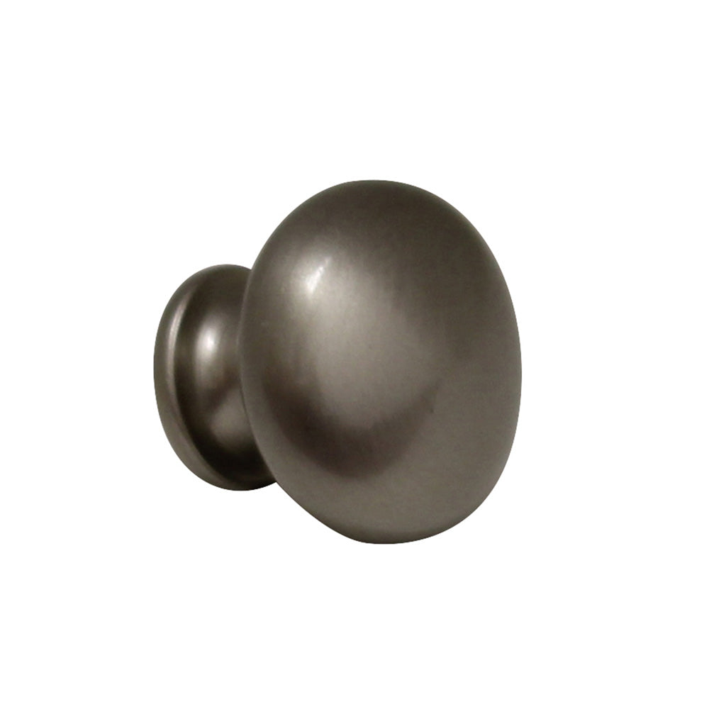 Round solid brass knob.