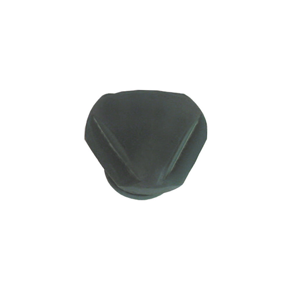 Triangular-shaped knob made of solid brass.