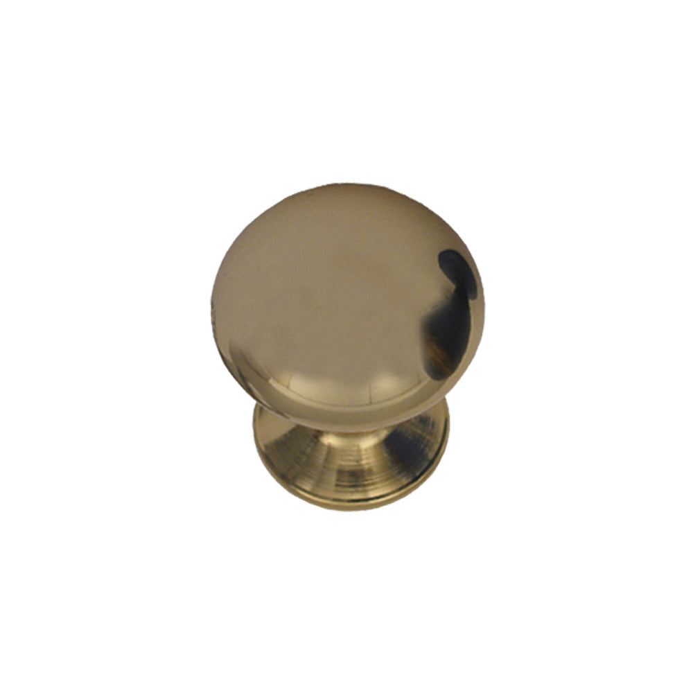 Cone-shaped knob made of solid brass.